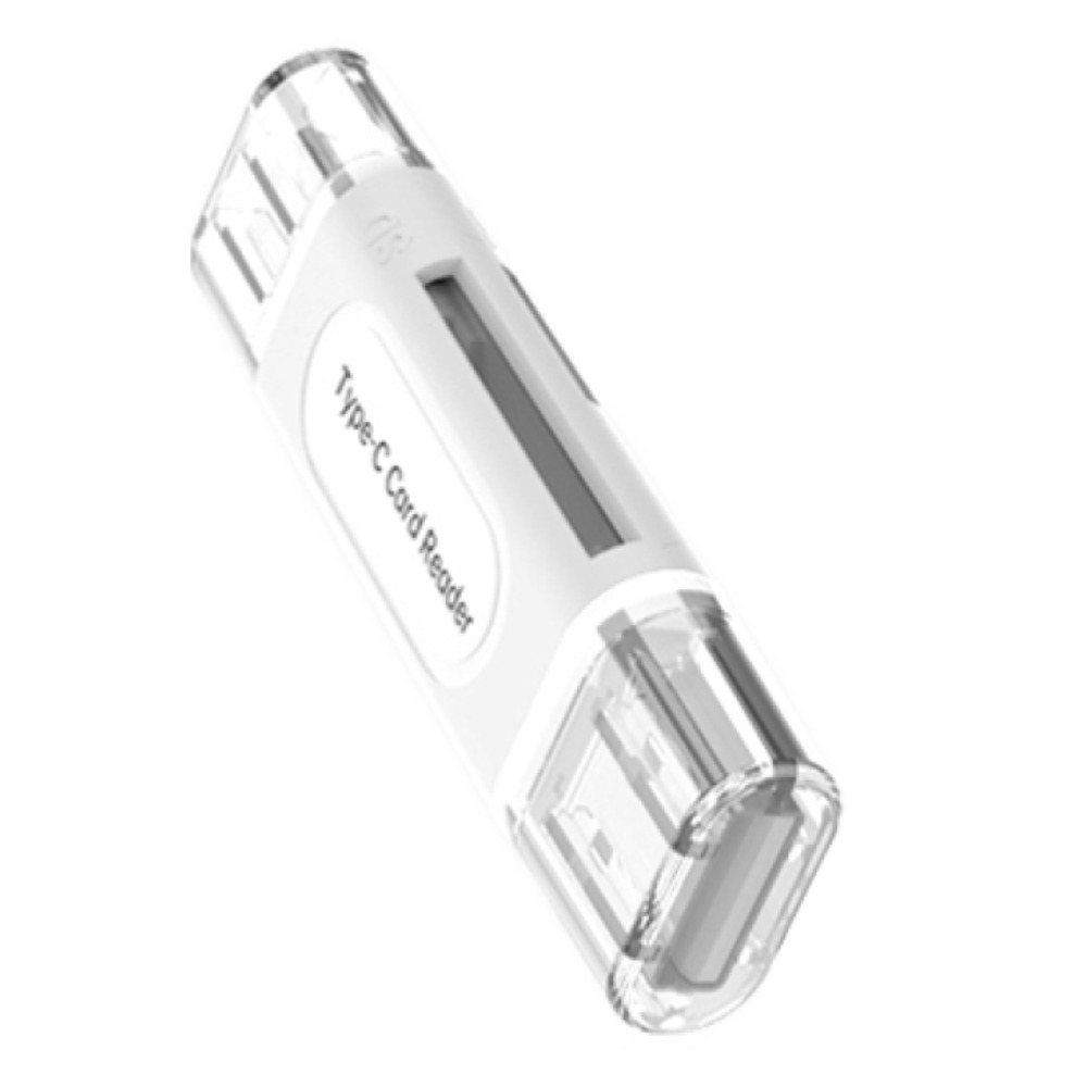 노델 2in1 OTG 멀티리더기 SD, TF 메모리 카드리더기, 1개, 화이트, 멀티 카드리더기 8,400원