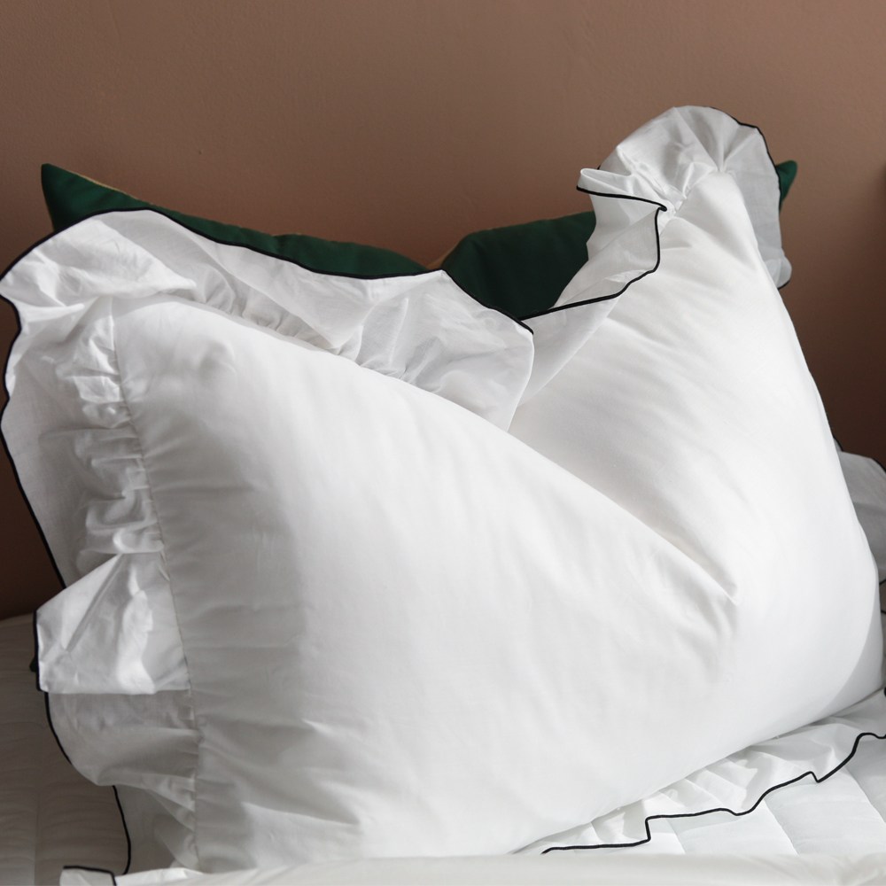 헬로우슬립 메종 프릴 순면 60수 베개커버 14,200원