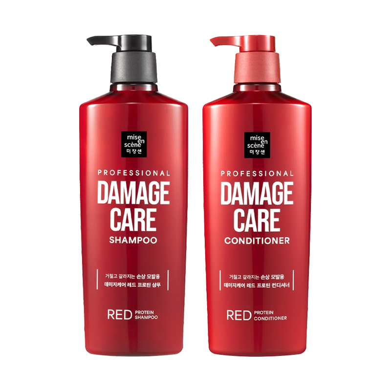 미쟝센 데미지케어 레드 프로틴 샴푸+컨디셔너 2종세트 680ml 13,800원