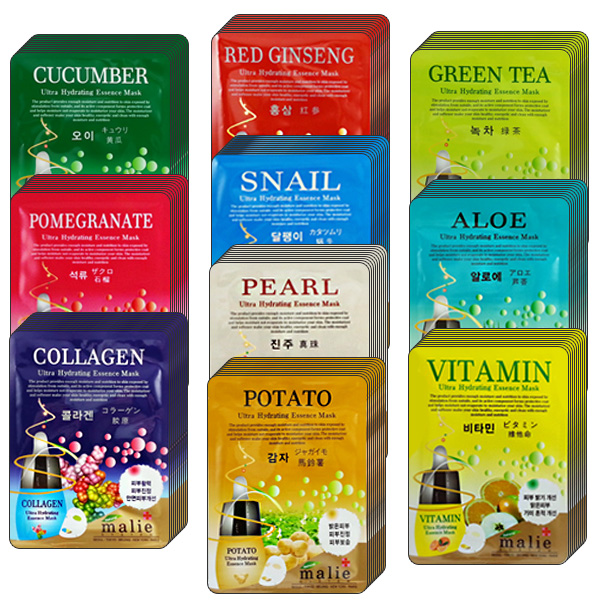 마리에 에센스 마스크팩 20ml 10종류 100매 랜덤발송 16,300원