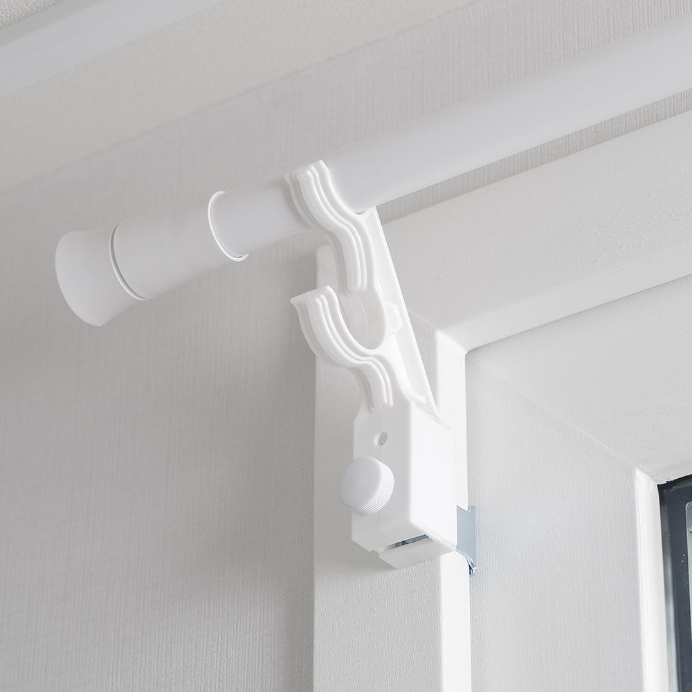 생활백서 못 없이 설치하는 안뚫어고리 2p + 커튼봉 + 후사고리 2p 세트 일반형 6자, 화이트 23,900원