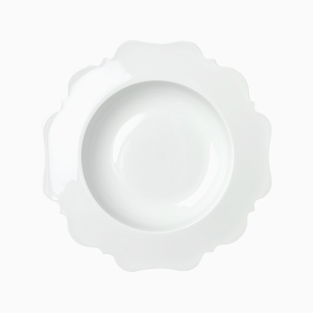 [트리니체] REICHENBACH 독일 라이헨바흐 테이스트 도자기 플랫 깊은 접시, 화이트, 1개 54,290원