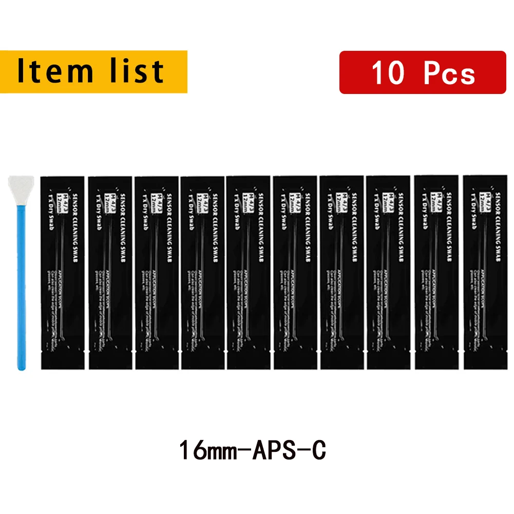 MYOBO 전문 센서 청소 키트 - 디지털 카메라 CMOS 풀 프레임 APS-C 클리너 면봉 브러시 10개 18,700원