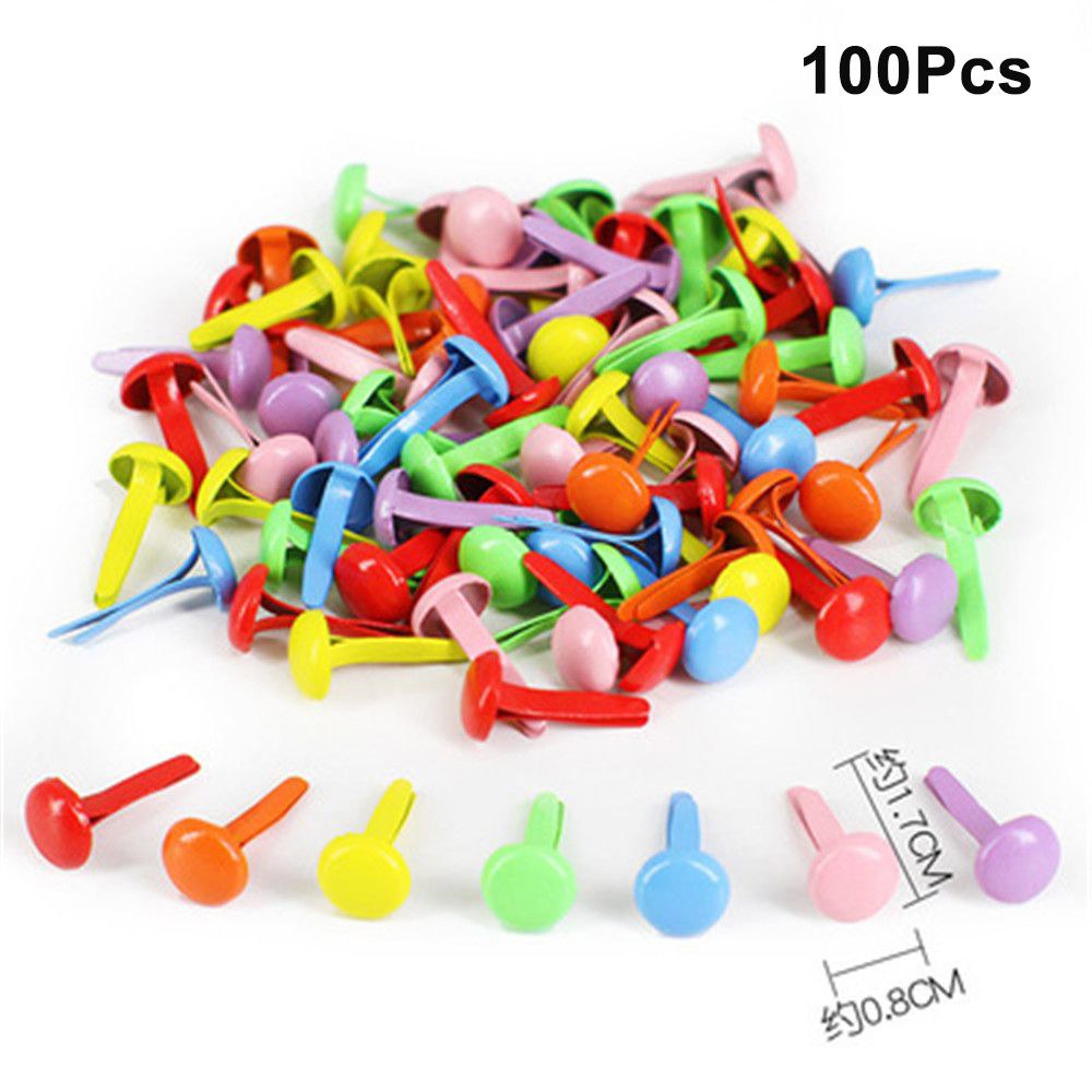 100Pcs 빈티지 금속 도금 미니 Brads Splitpin 스파이크 꾸밈 걸쇠 종이 패스너 앨범 Scrapbooking 수제 공예 13,000원