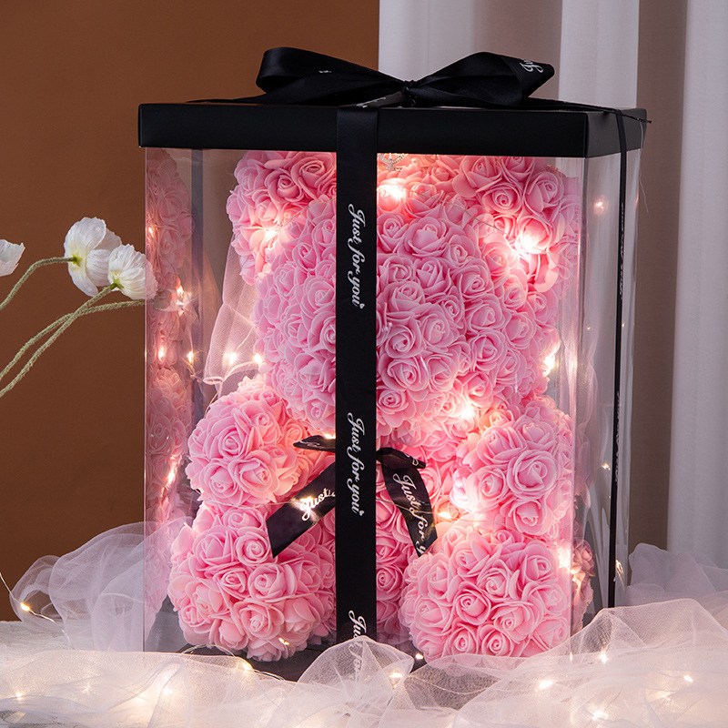 루카스 로즈베어 장미꽃 led곰인형 기념일선물, 1개, 핑크장미 24,800원
