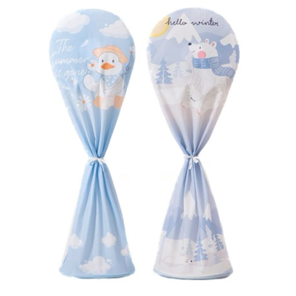 1+1 라이프핵 선풍기 보관 커버 먼지 보호 덮개 스탠드형, 북극곰+북극곰 7,900원