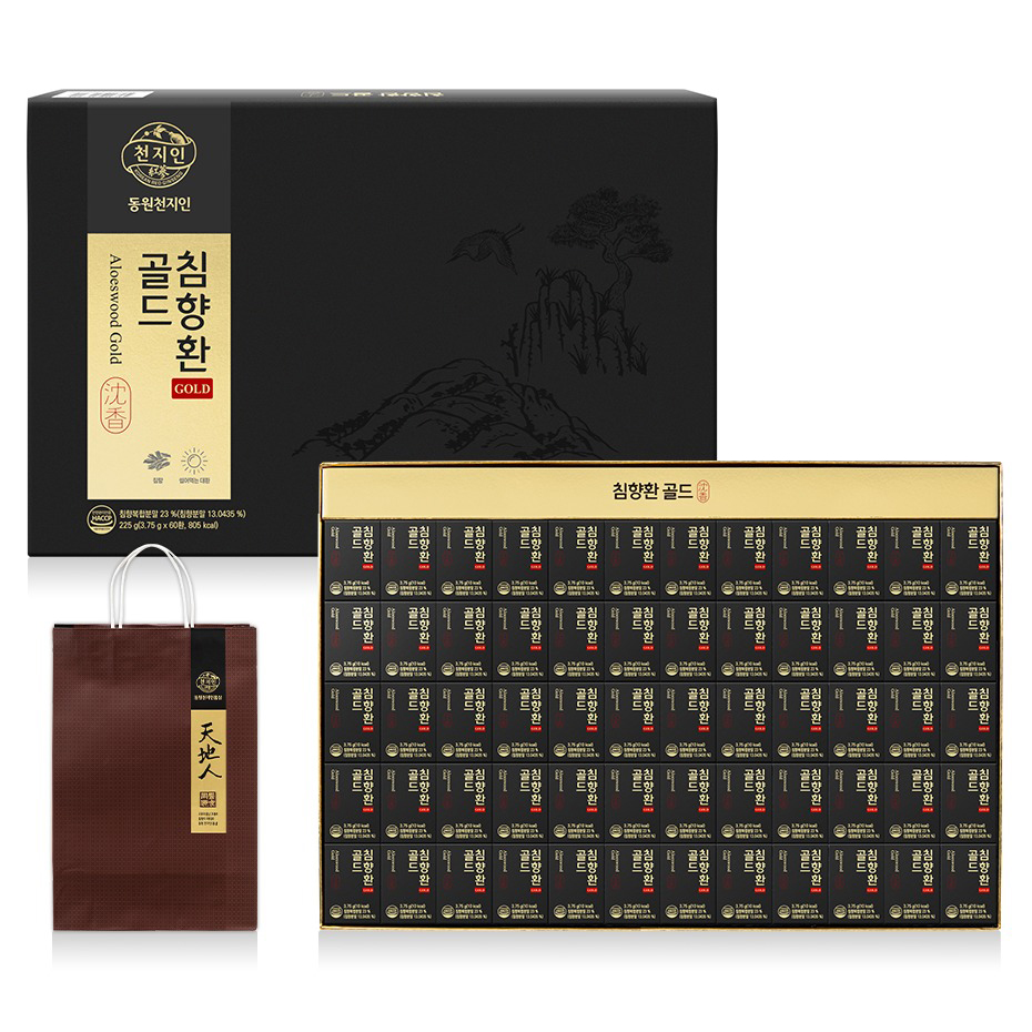 천지인 침향환 골드 60p + 쇼핑백, 225g, 1개 52,000원