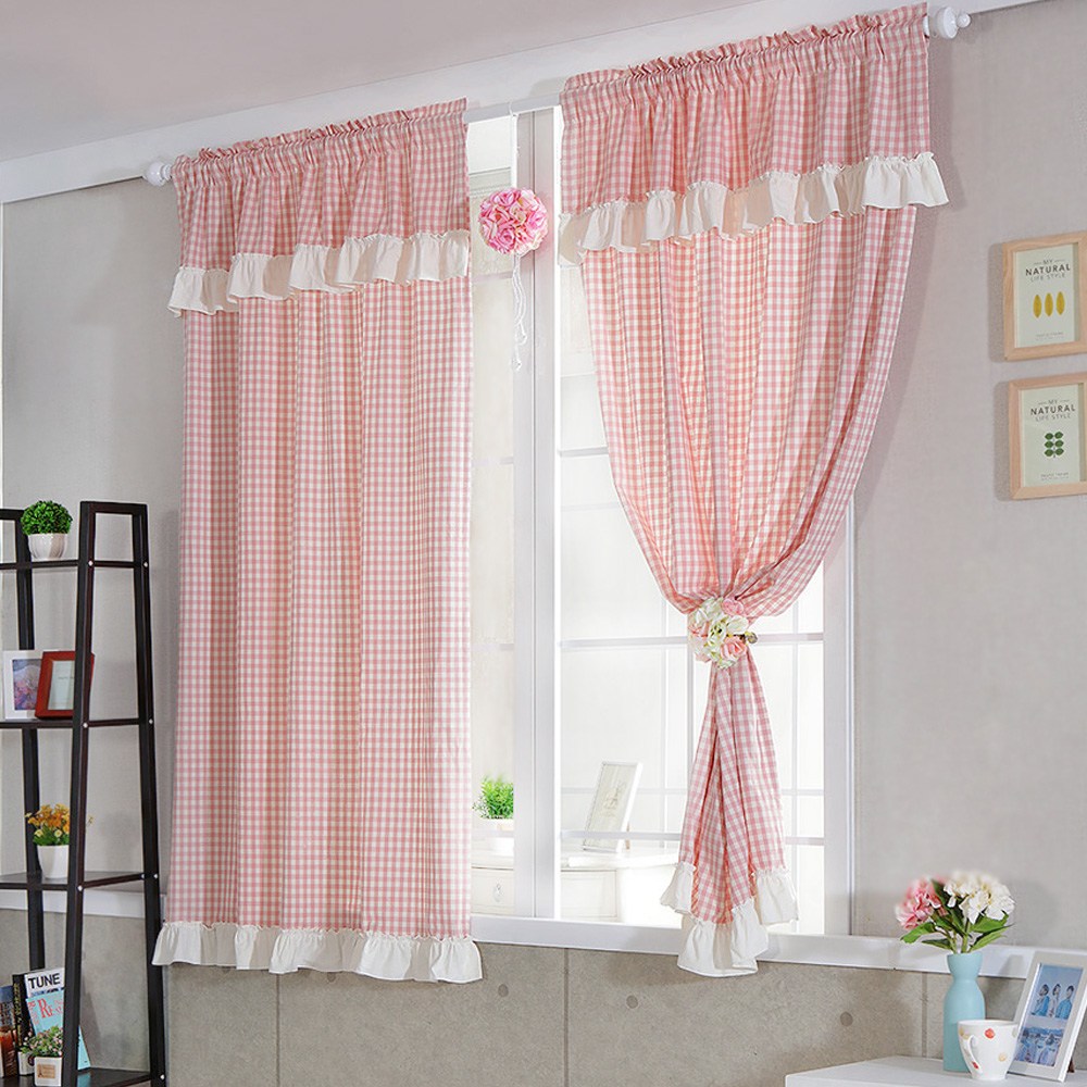 커튼이샵 선염 체크 커튼 2p 세트 49,800원