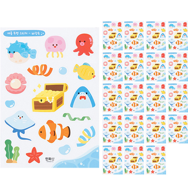 민화샵 여름 투명 스티커 SDPPP063 26,900원