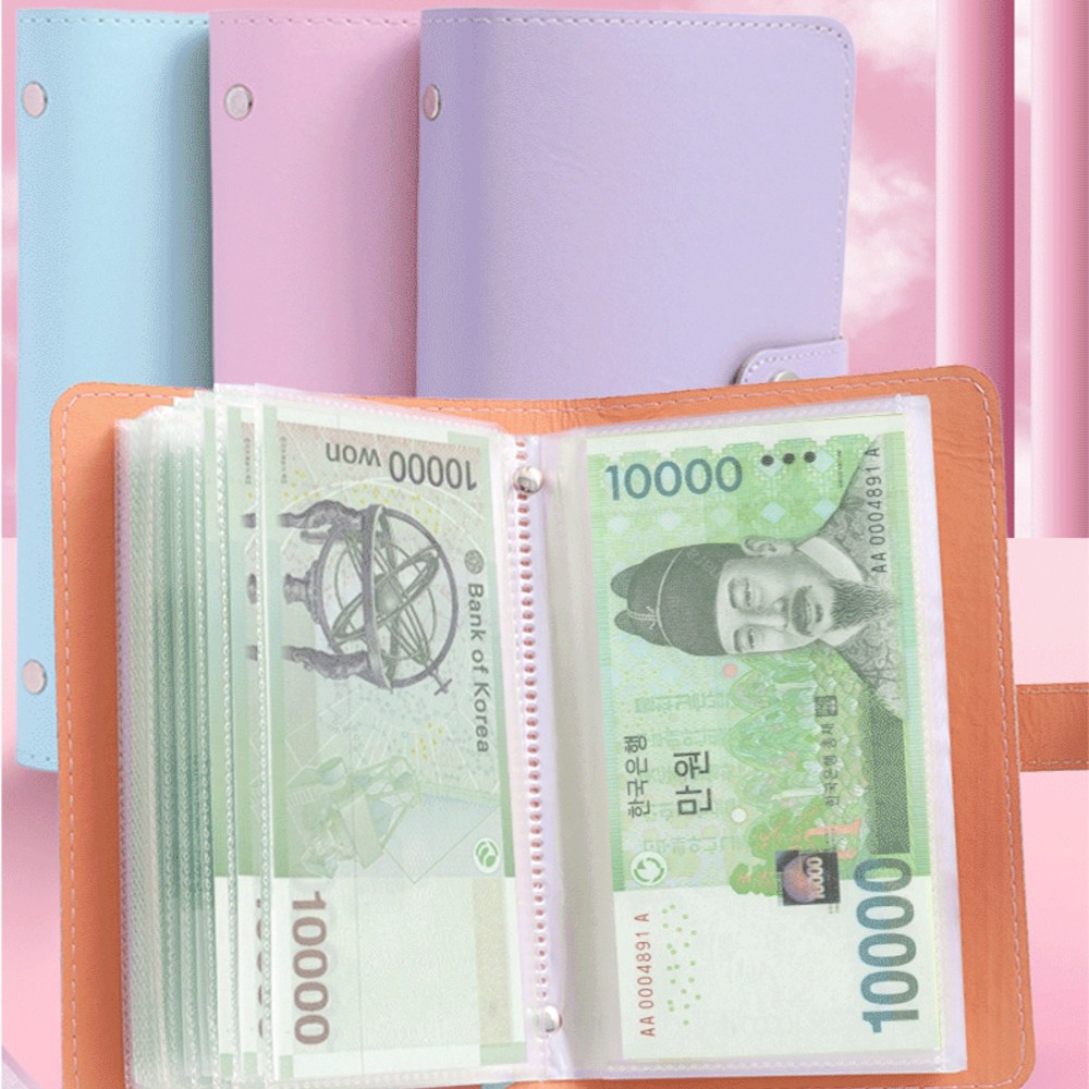 트리플K 현금바인더 다이어리 지폐수납지갑 알뜰한 현금생활, 블루(Blue), 1개 9,060원