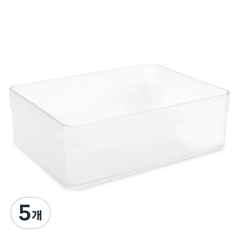 플라팜 컴팩트 다용도 수납함 3호, 화이트, 5개 15,500원