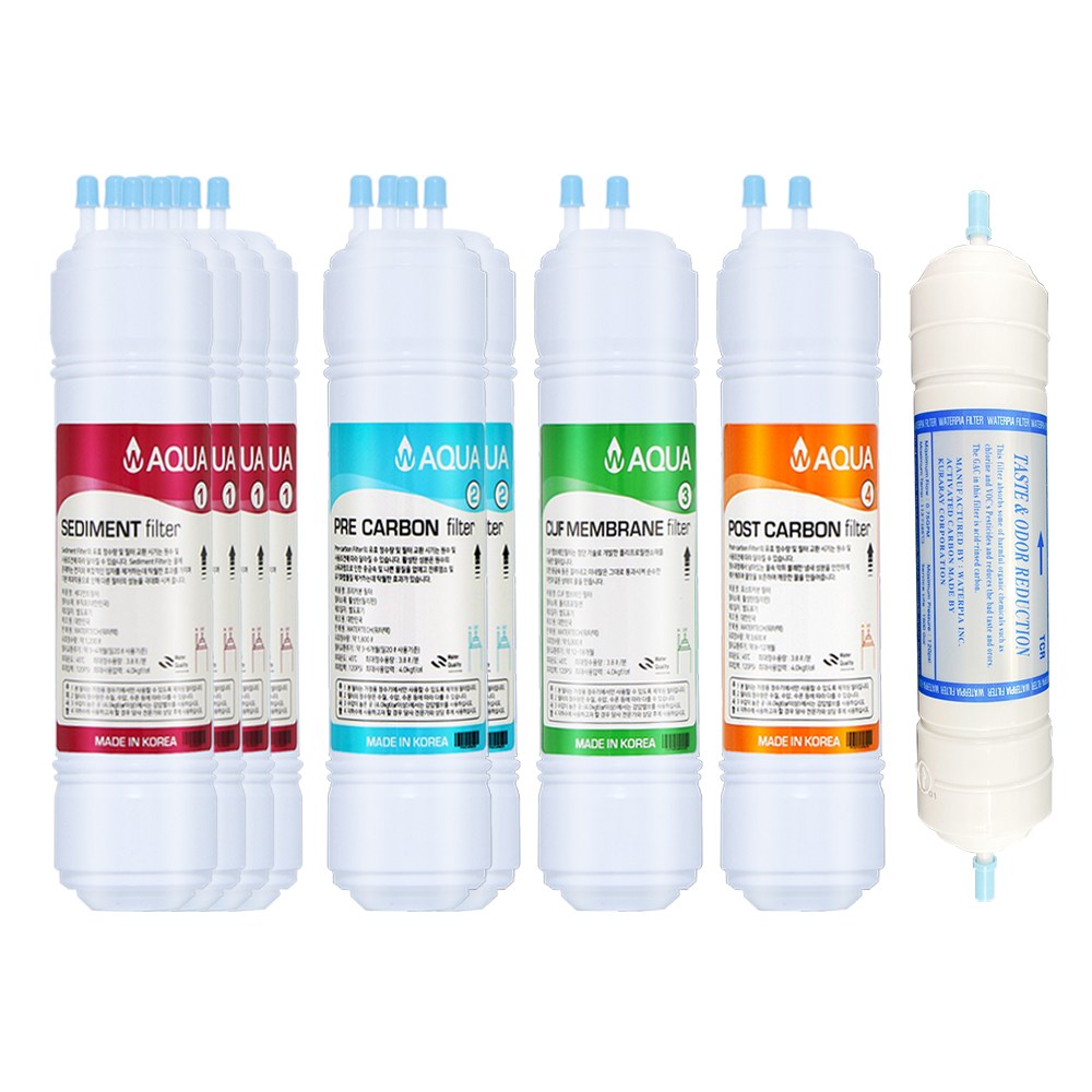 아쿠아 정수기필터 (11인치/한방향/1년세트+TCR필터) 30,800원