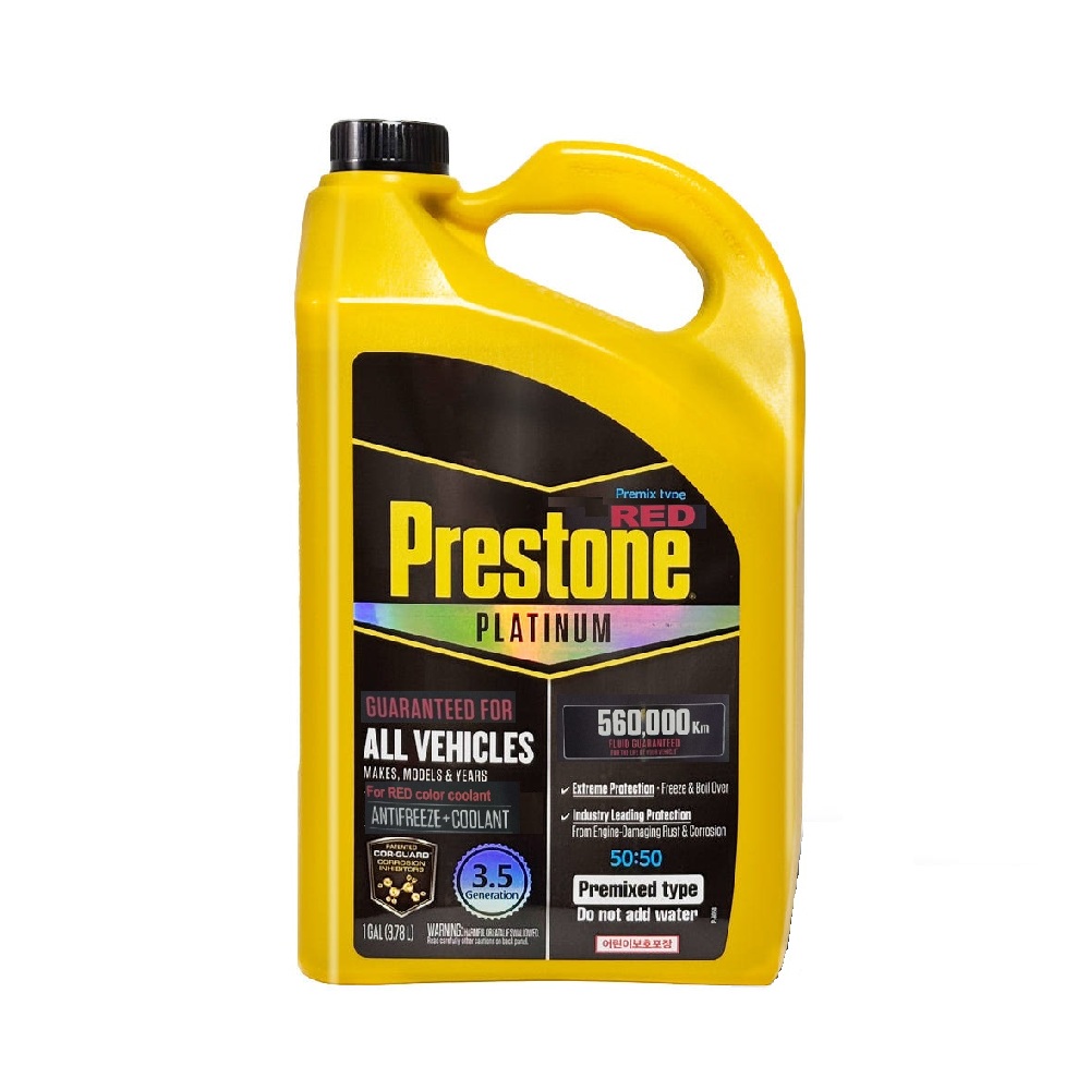프레스톤 플래티넘 3.5세대 프리믹스 부동액 레드 3.78리터 무희석 쉐보레 아우디 벤츠 G12 G13 수입차 냉각수 32,550원