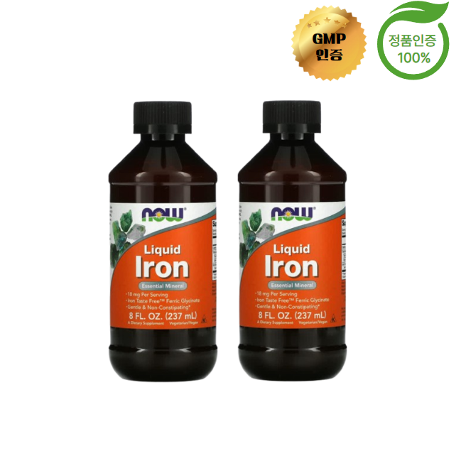 나우푸드 액상 철분 237ml Iron 필수미네랄 2세트 56,900원