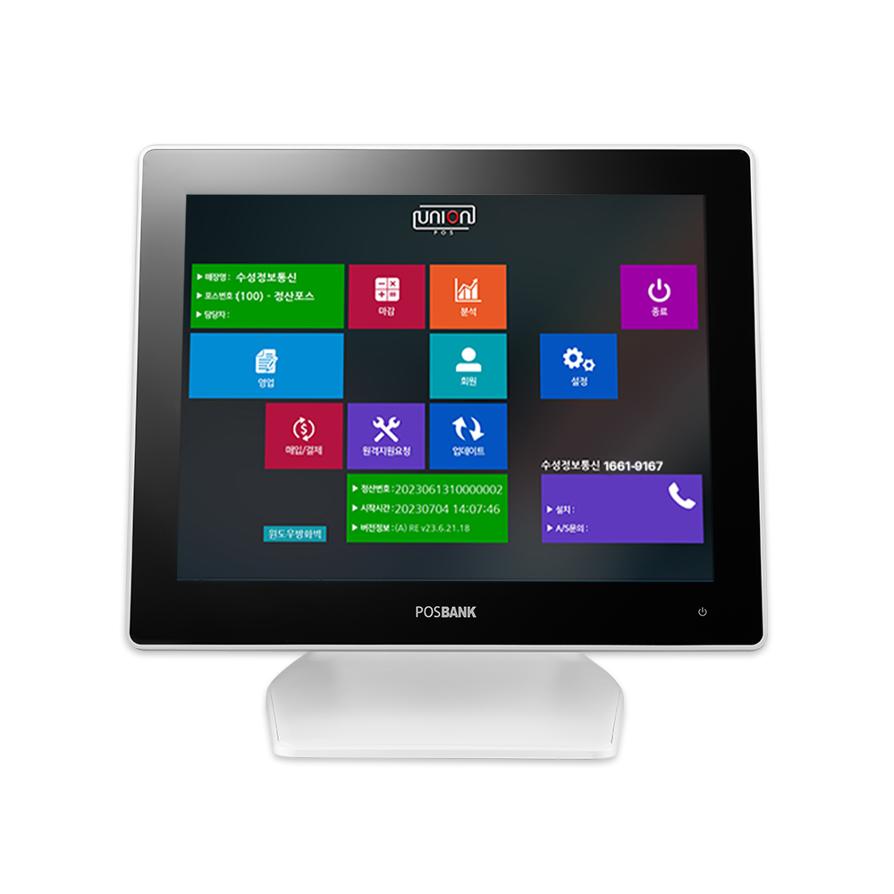 포스뱅크 최신형 APEXAX 포스 월 관리비 없는 포스기 풀세트 POS 키오스크 전국 카페 음식점 (추가비용없음) 710,000원