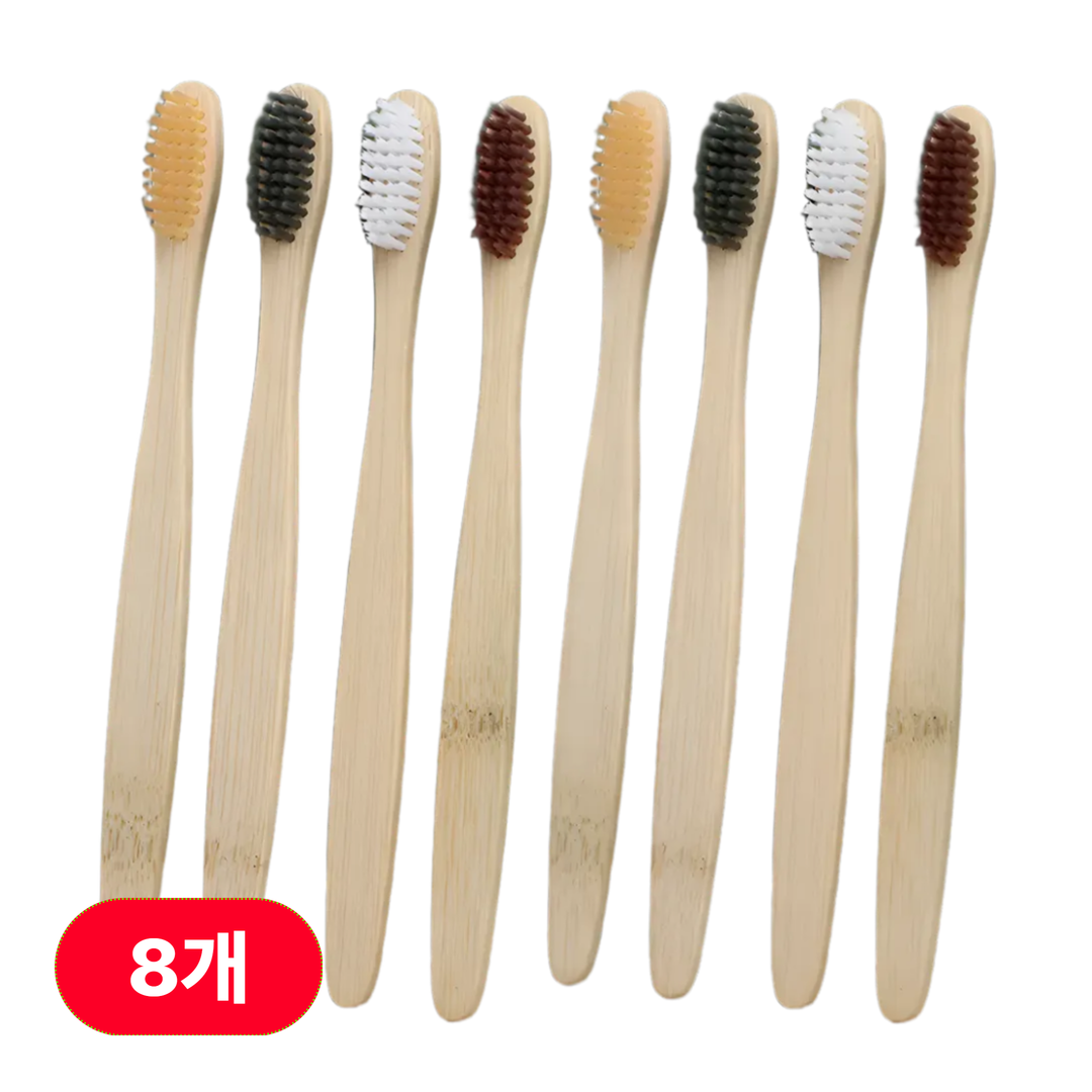 해보닉 제로웨이스트 대나무 칫솔 8p, 1세트, 8개입 12,900원