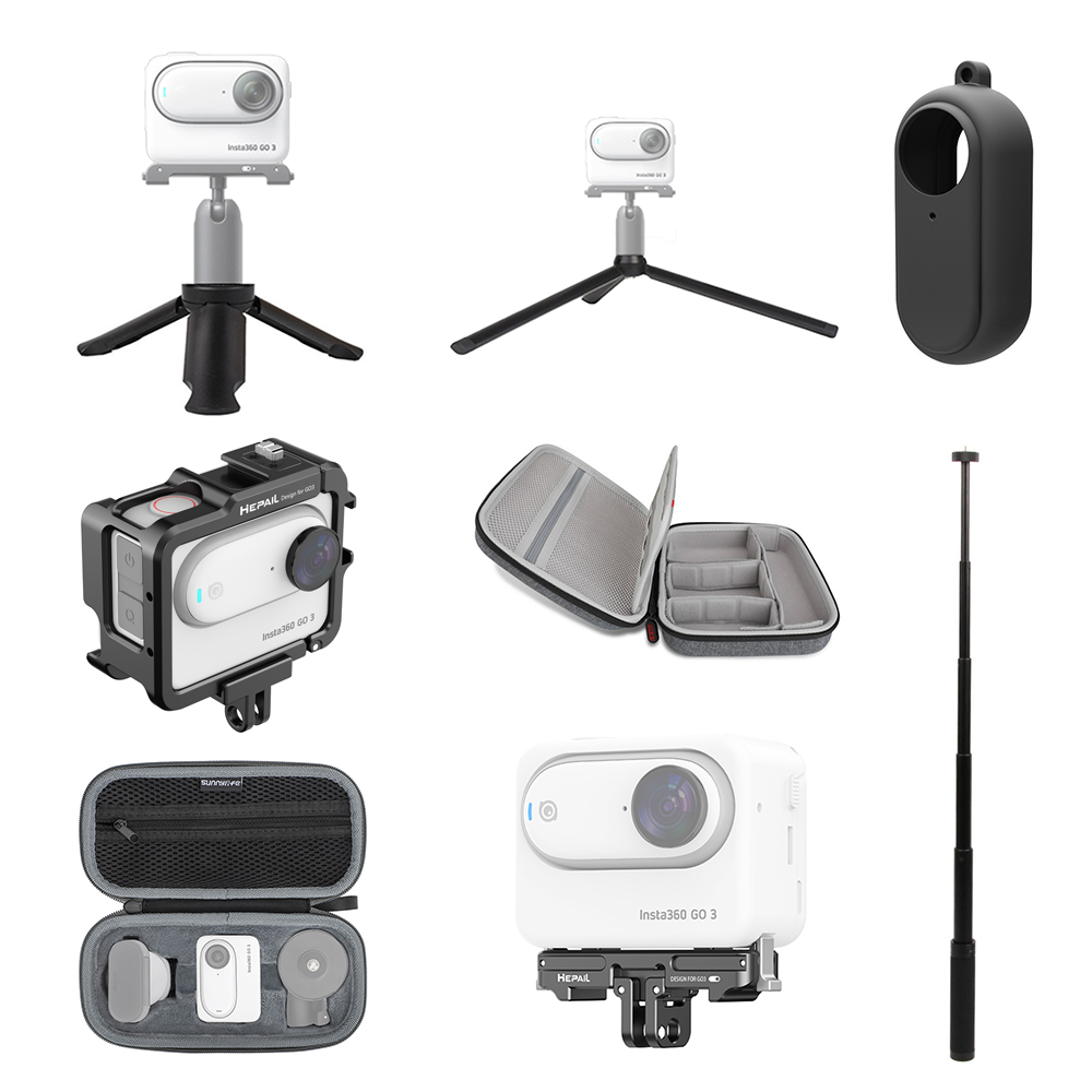 인스타360 GO3 필수 악세사리 모음 액션팟 액정 필름 가방 삼각대 거치대 셀카스틱 메탈 케이지 확장로드 커버 케이스 브라켓 용품 액세서리 38,900원