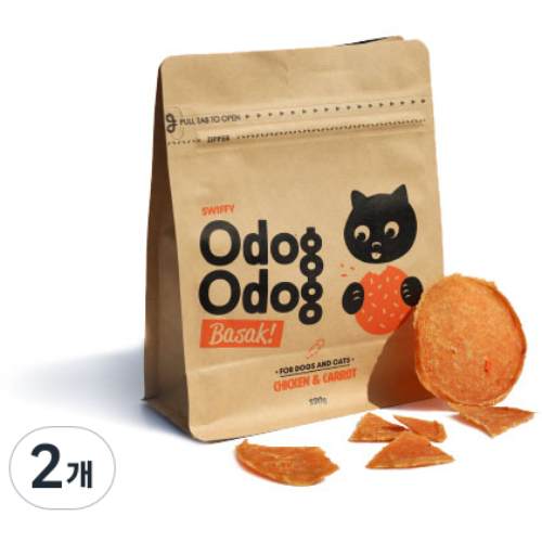 스위피 반려동물 오독오독 바삭 생식 간식, 당근, 120g, 2개 31,800원