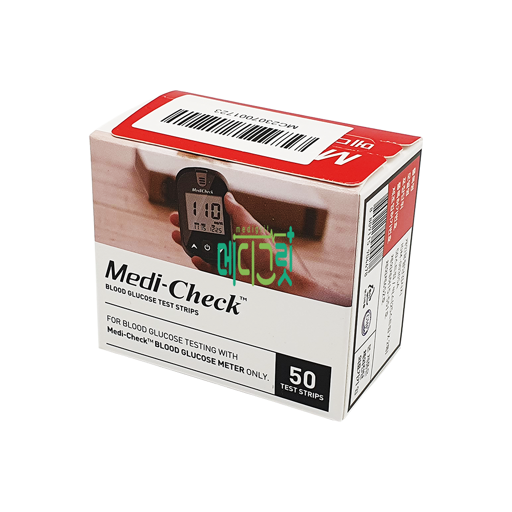메디첵 혈당측정지 스트립 50매입 / 개인혈당검사지 medi-check IGM-0030SA 오상헬스케어 노코딩 메디체크 (DMS011200073), 1개 11,470원