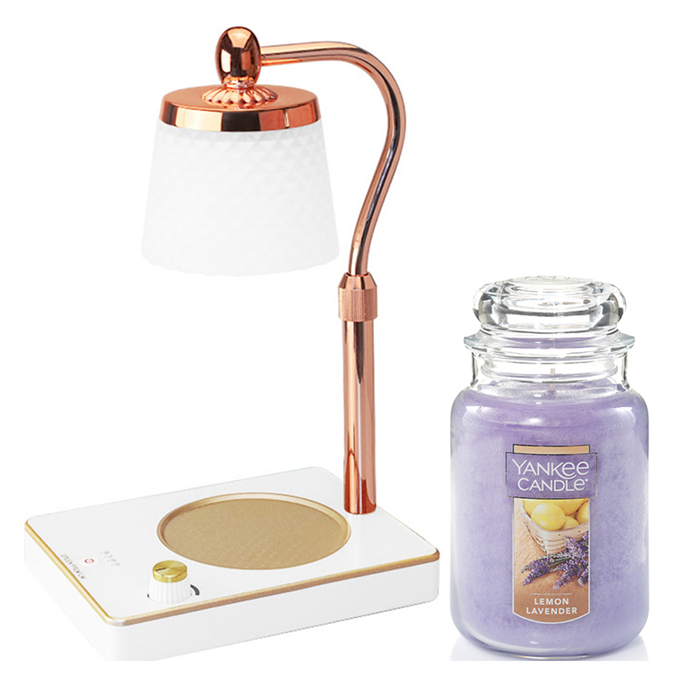 양키캔들 밝기높이조절 로맨틱 캔들워머 + 캔들 라지자 세트, 화이트(캔들워머), 레몬라벤더 47,970원