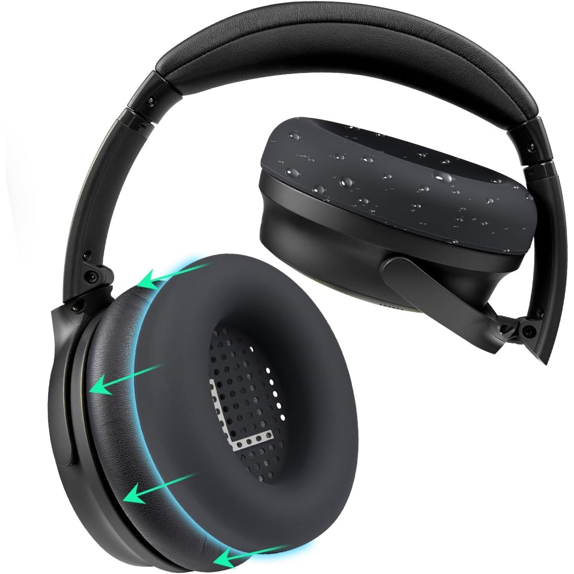 SOULWIT 실리콘 이어패드 커버-호환 보스 콰이어트컴포트 QC35/QC25/700NC/QC45/SE/New QC/울트라/사운드링크/사운드트루/AE2 헤드폰용 세척 가능 8,500원