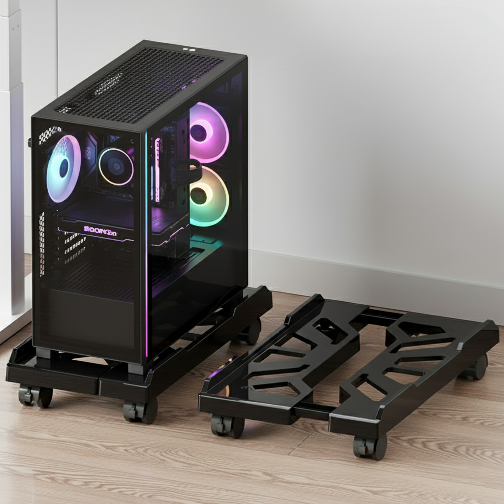 유틸리티룸 PC 본체 받침대 이동식 길이조절, 1개 10,600원