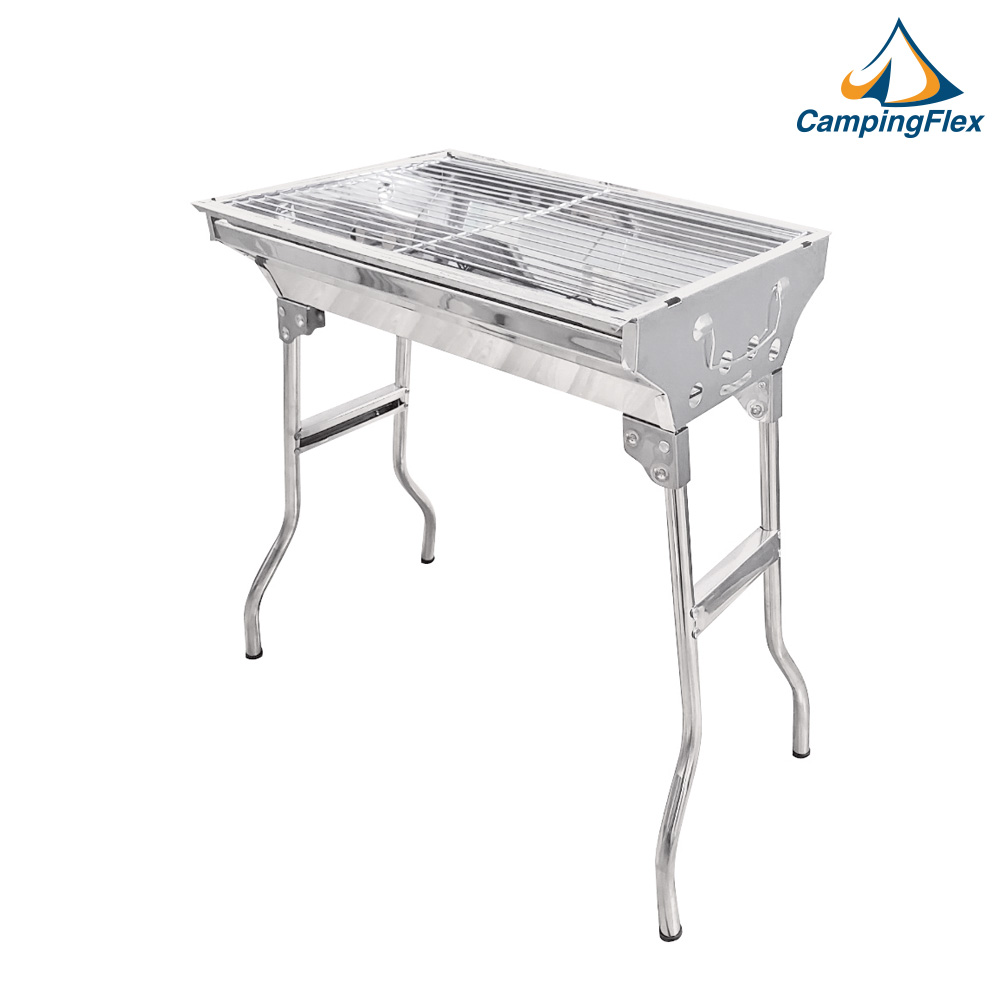 (캠핑플렉스) 플렉스 그릴(기본형) 접이식 스테인레스 바베큐그릴 야외용 캠핑그릴 BBQ 용품 숯불그릴 대형그릴 26,200원
