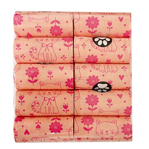 반려동물 친환경분해 배변봉투 케이스 세트 리필봉투 150 300 600매, 캣핑크 150 (포장없음), 10개, 15개입 8,400원