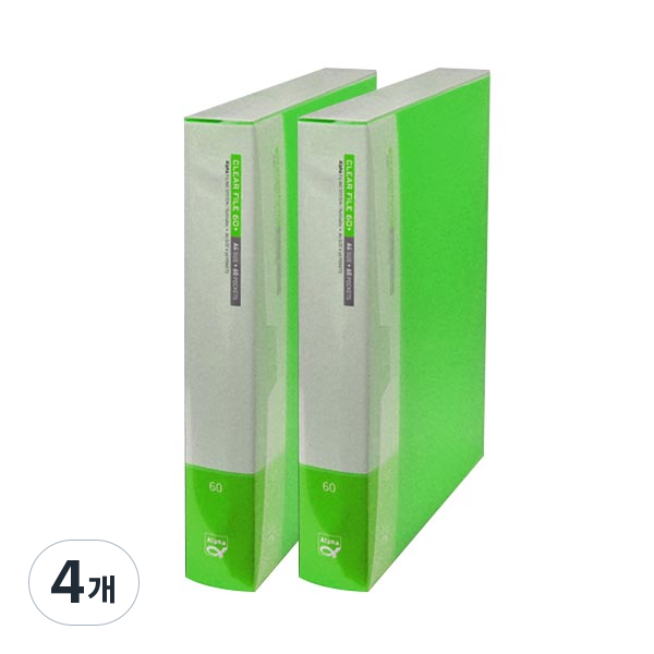 알파 칼라클리어화일 인덱스 A4 60매 19,100원