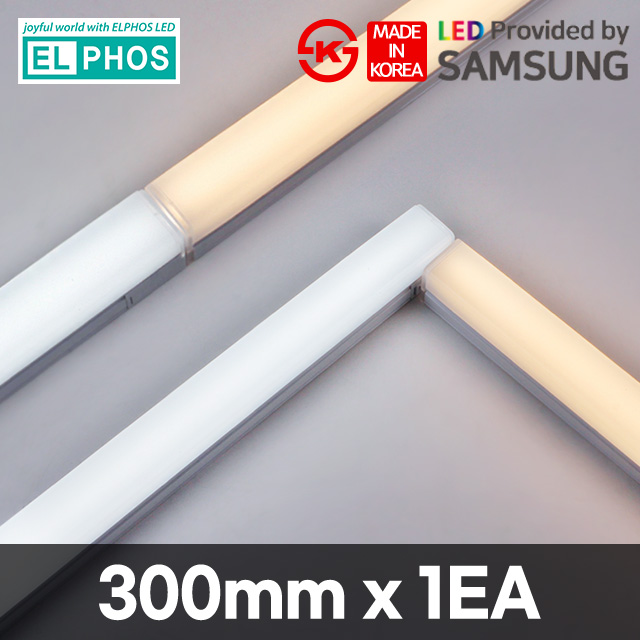 엘포스 LED 티라인 T라인 사각 T5 직부등 300mm 라인조명 간접조명 슬림 일자등 16,100원