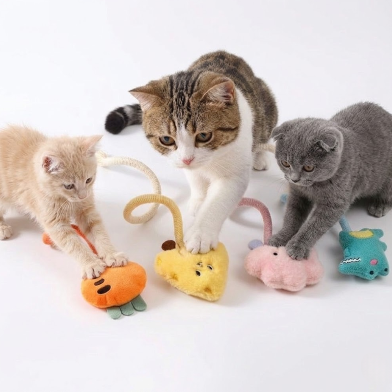 테일즈락 면끈 고양이 이갈이 장난감 스트레스 해소, 1세트, 치즈구르미 12,500원