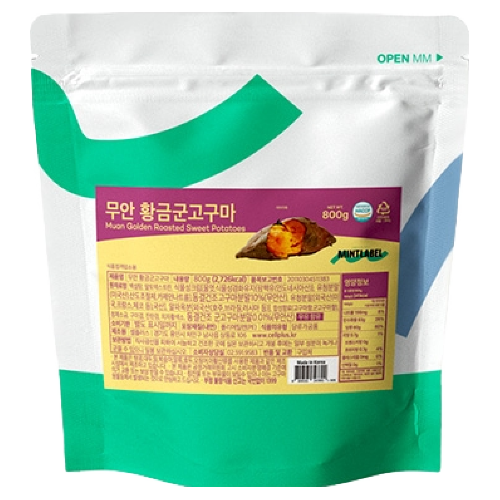 민트라벨 무안 황금 군고구마 800g 1박스 12개, 800g, 12개, 1개입 131,450원
