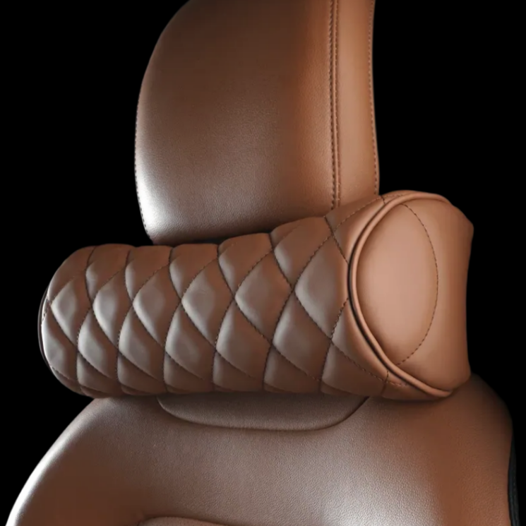 비바카 더블퀄팅 차량용 목쿠션 나파가죽, 1개, NQ5브라운 29,000원