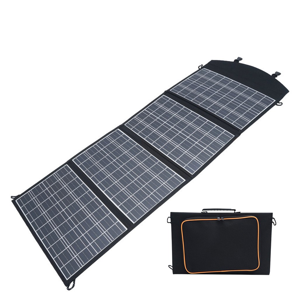 RYNOVEX 휴대용 접이식 단결정 태양광 패널 충전기18V 캠핑용 야외 낚시용 전지판 차량용 태양열 발전기, 60W, 1개, 1개 99,000원
