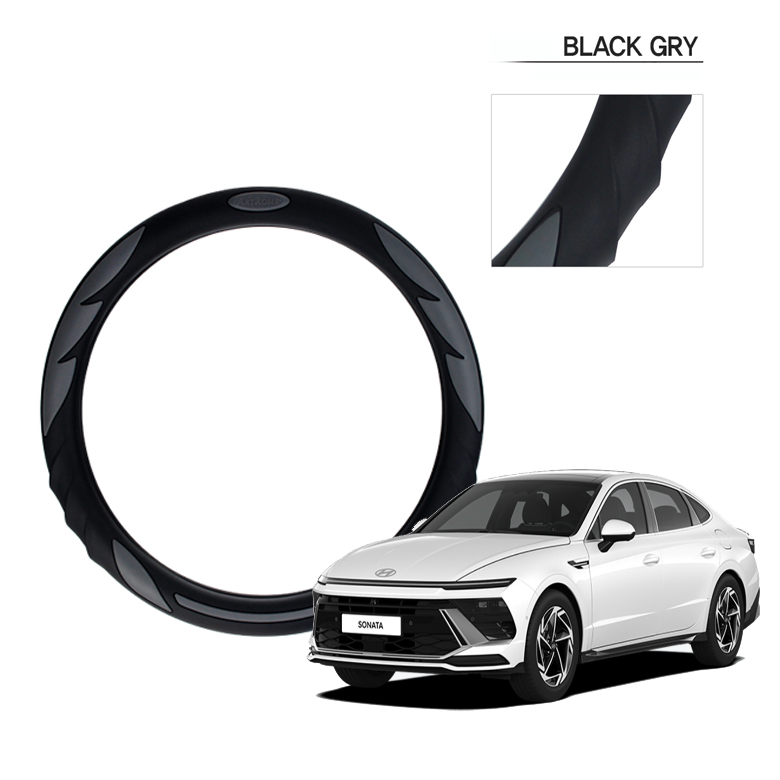 딜온 프리미엄 실리콘 올시즌 논슬립 핸들커버 원형 D컷 더블D컷 적용가능, 쏘나타 그레이 34,900원
