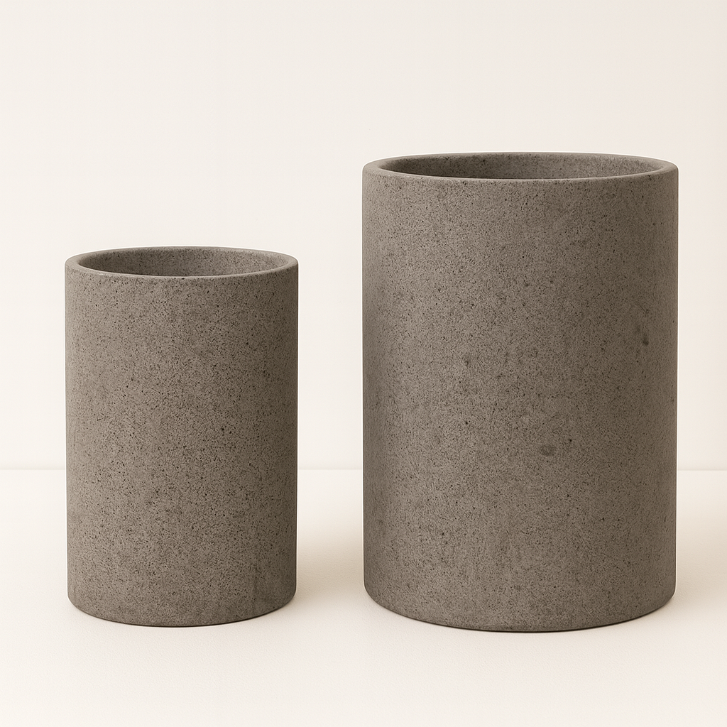 모던레시피 높은 원형 시멘트 테라조 화분 시리즈 / 모던 감성 실내 인테리어 중형 대형 화분, 1개, 그레이테라조 41,900원