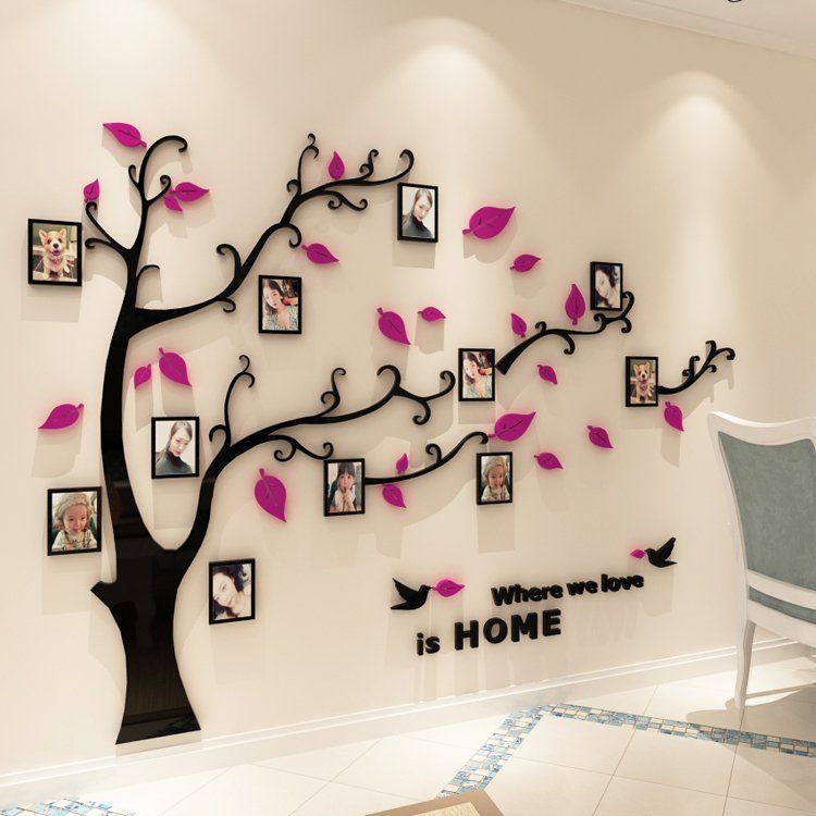 MAKABORO 3D 입체 아크릴 벽장식 큰 나무 스티커 인테리어 포인트 집꾸미기 14,900원