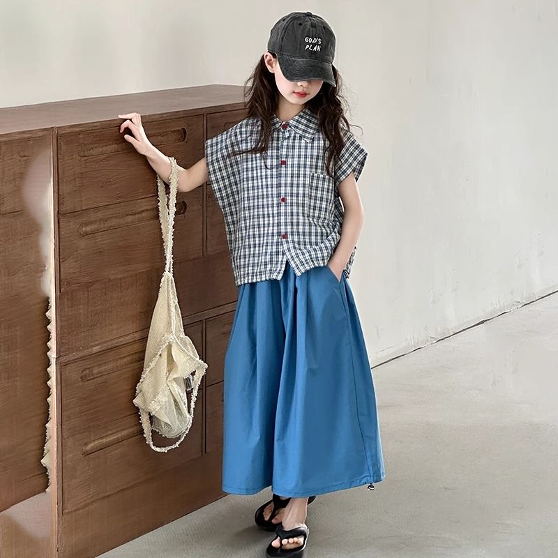 해피유통어린이 여름 체크 민소매 상의와 루즈핏 바지 세트14세 이상XG03 39,050원