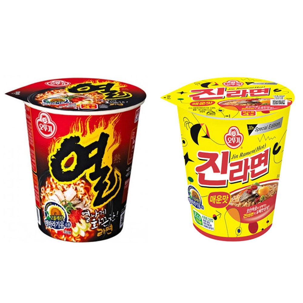 오뚜기 소컵 열라면x12컵+진라면 매운맛x12컵 무료배송, 24개 19,900원