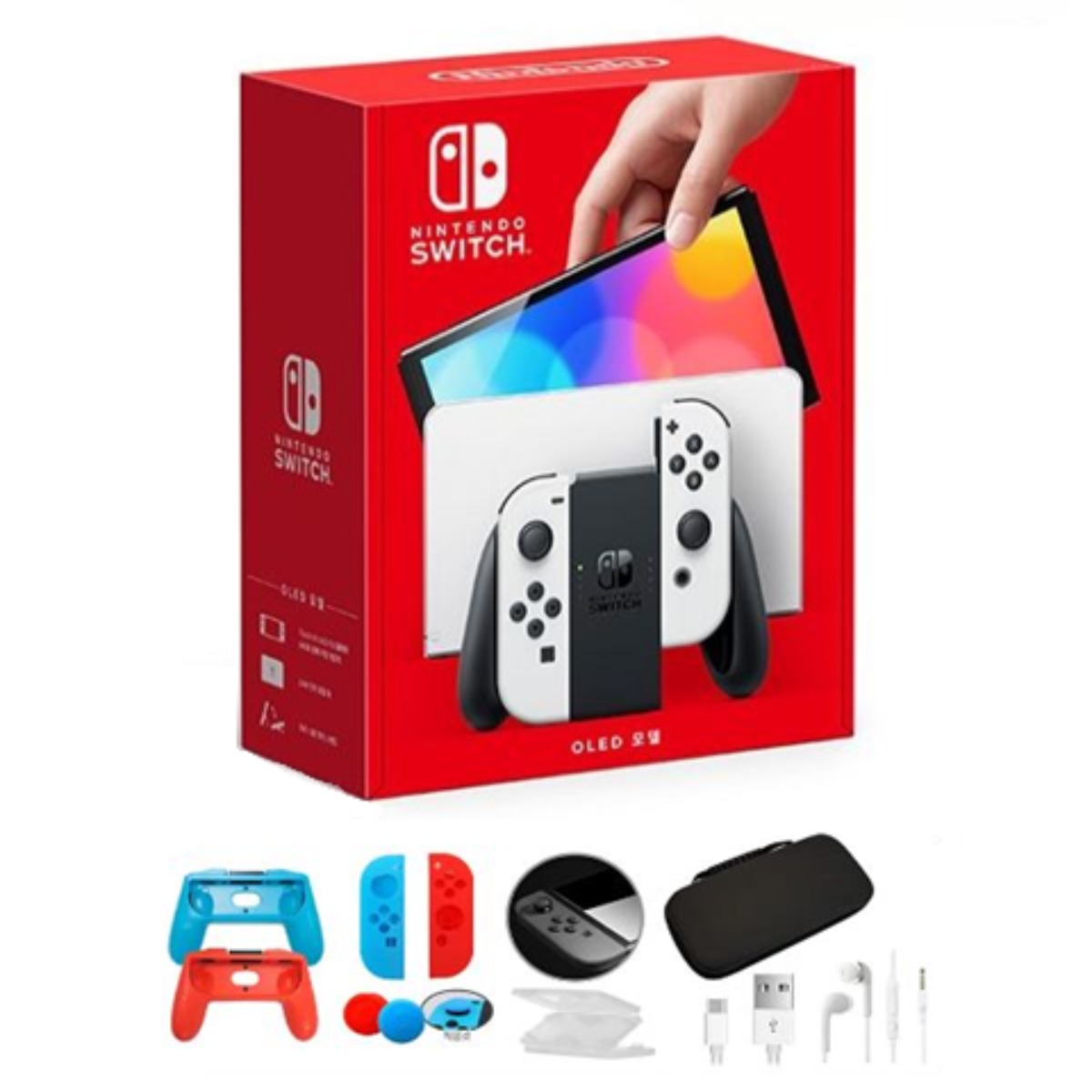 닌텐도 스위치 OLED 화이트 + 악세서리 10종 449,000원