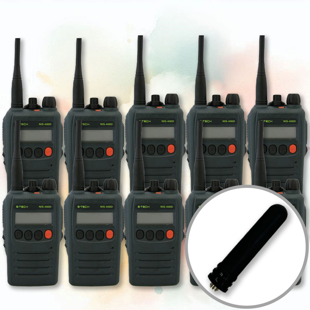 이테크 NIS-400D NIS400D 고성능 고출력 업무용 디지털 무전기 + 고감도 숏안테나 3,282,300원