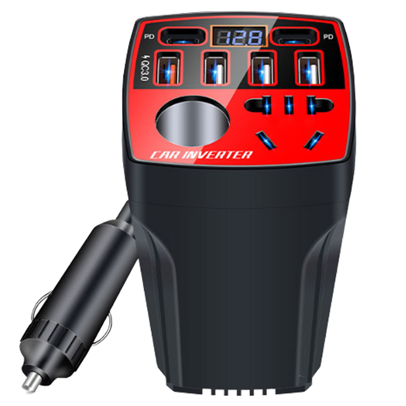 체리스팟 IN-007 200W 차량용 인버터 고속 충전 시가잭 멀티 충전 12V 24V 차량 충전기, 1개, 현재가 16,900원