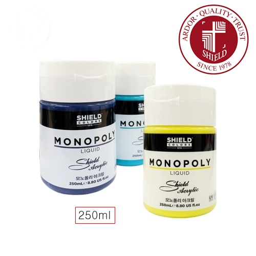 쉴드 전문가용 모노폴리 아크릴물감 250ml 낱색 / 옵션선택, 645 Marine Blue 4,380원