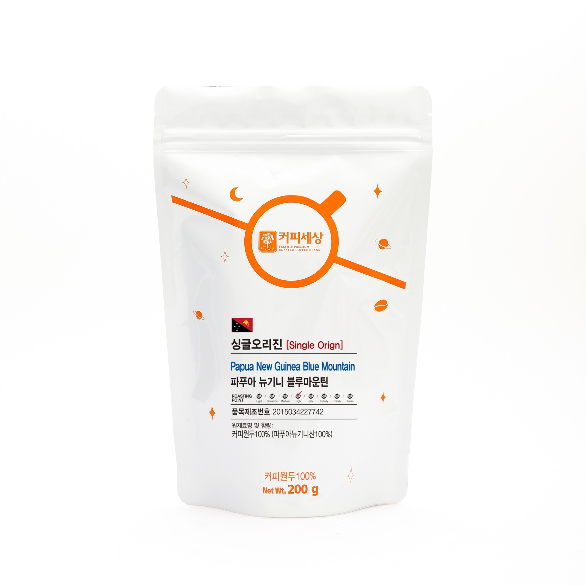 커피세상 원두 파푸아뉴기니 블루마운틴, 200g, 1개, 홀빈(분쇄안함) 12,700원