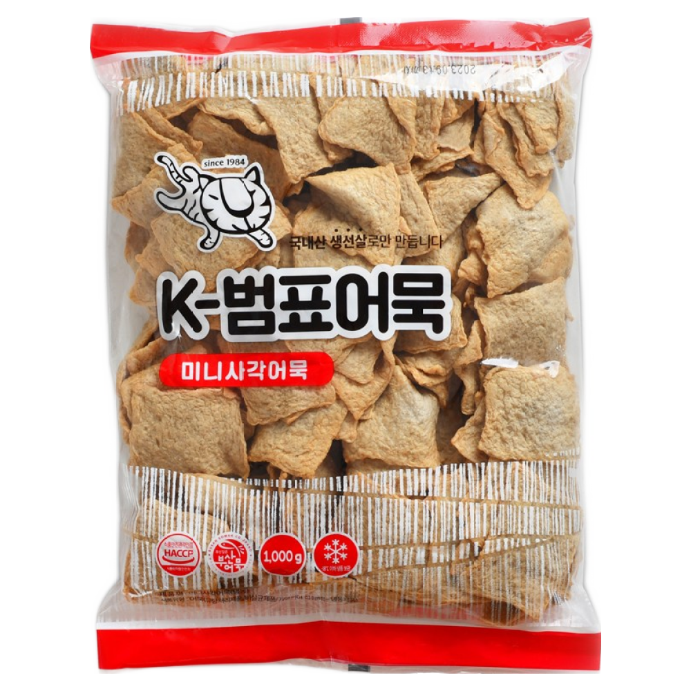 범표어묵 탕용 반찬용 떡볶이용 미니 사각어묵 1000g, 1kg, 2개 19,580원