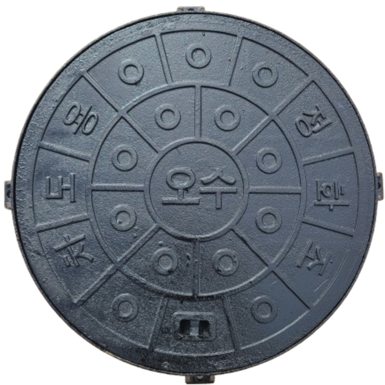 정화조 맨홀 주철 뚜껑 598mm 600mm 차도용 닥타일재질 /개인하수처리시설 오수처리시설, 검정색, 1개 60,000원