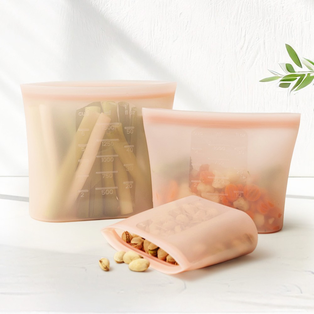 니콜레타 유럽인증 실리콘 지퍼백 S+M+L 3종 세트, 1세트, 피치 17,000원