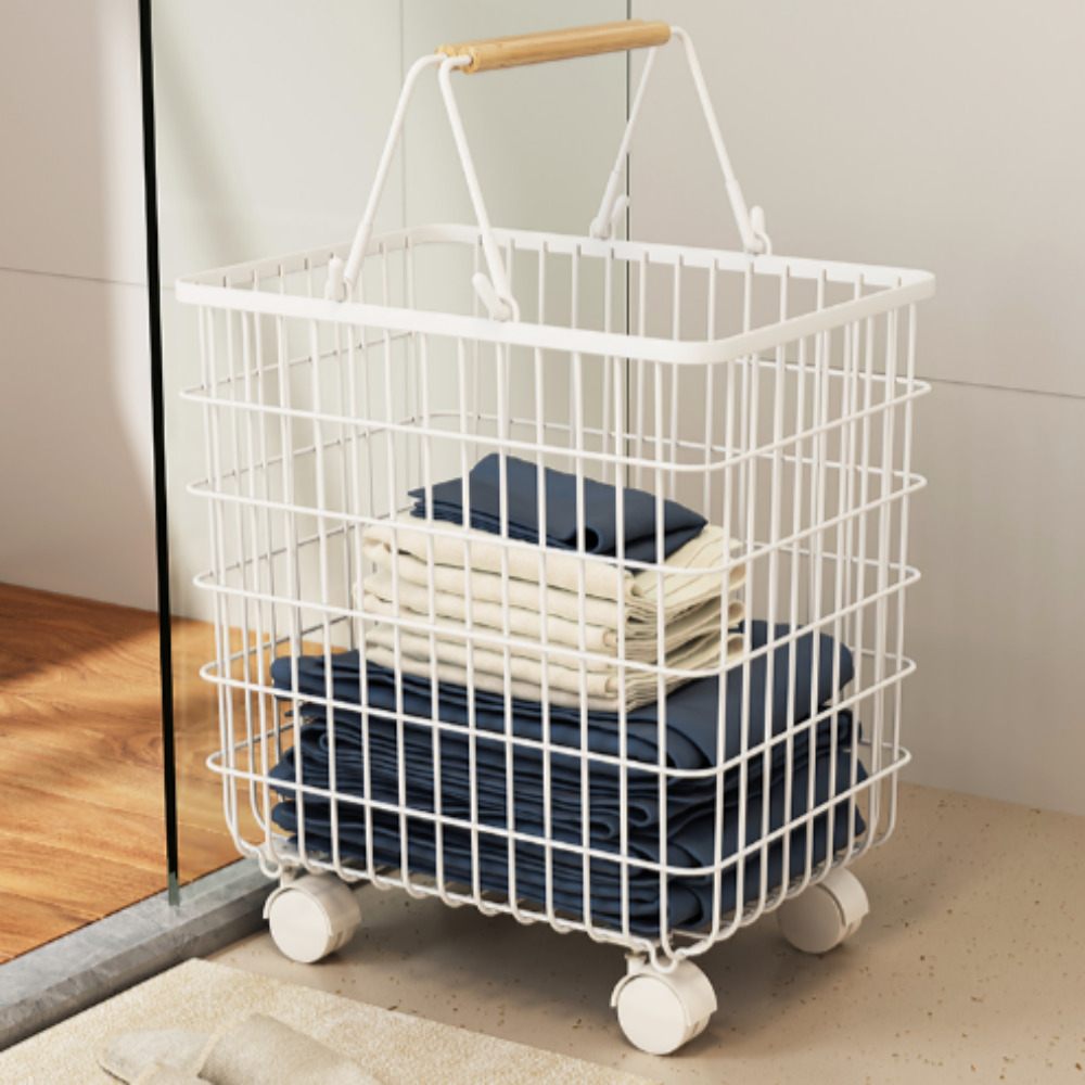 Unique 이동식 통풍 튼튼한 철제 빨래 바구니 모던 인테리어 세탁 바스켓 36,880원