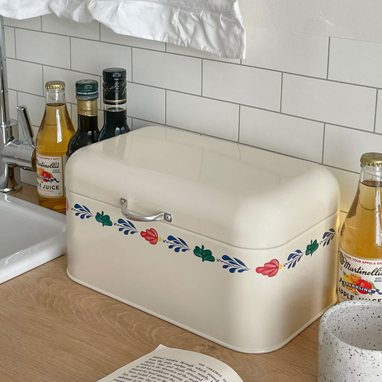 레트로프린팅 주방 틴케이스 멀티 수납 브레드박스 약통 정리함 35,900원