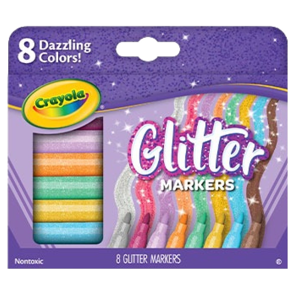 크레욜라 가는선 글리터 마커, 1개, 8색 16,090원